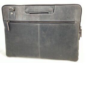 Paul & Taylor DISTRESSED LEATHER BRIEFCASE/PORTFOLIO BAG
